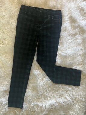 Talbots Black Watch Plaid Velveteen Pants